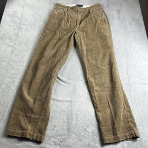 Vintage 90s Polo Ralph Lauren Andrew Corduroy Pants Light Brown Sz 33x34